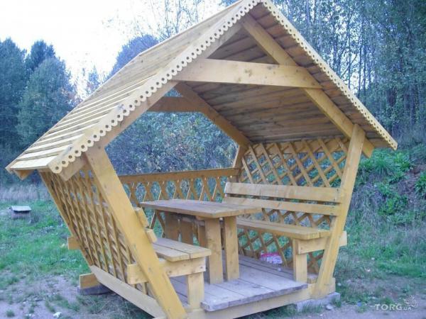 Простые беседки деревянные Простые беседки деревянные
